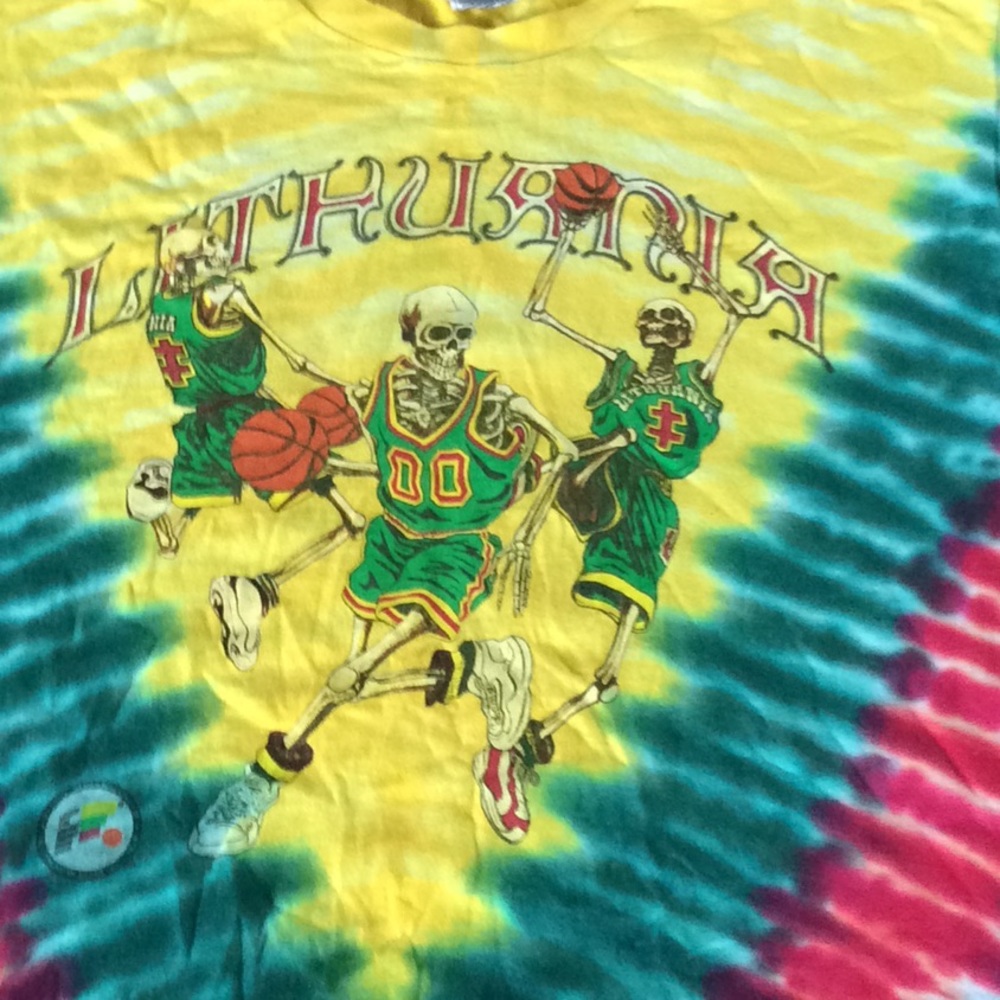 Vintage Rare 2000 Grateful Dead Lithuania T Shirt